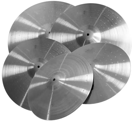 Juego de platillos de aleación: 14 Hi-Hat + 16 Crash + 18 Crash + 20 Ride Platillos de batería