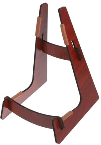 GOOHOCHY Ukulelenständer Aus Holz Mit Abnehmbarem L-förmigem Bodenständer Für Gitarre Bass Und Violine