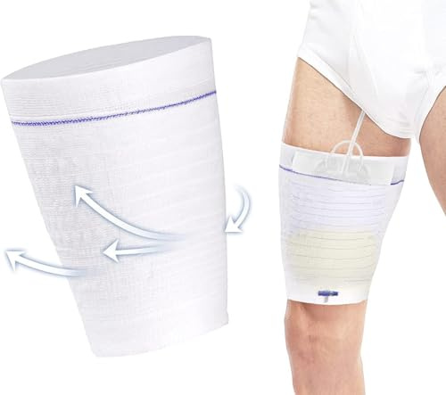 Katheter Beinbeutel Tasche, 1 Stück Wiederverwendbare & Waschbare Beinbeutel für Katheter, Diskreter Katheterbeutel mit Sicherer Befestigung - Ideal als Urinbeutel für Unterwegs bei Inkontinenz