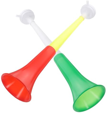 TOYANDONA 2piezas Trompeta Telescópica Juguete Para Niño Niña Cuerno De Animación Para Fútbol y Fiesta Accesorio Portátil Divertido y Seguro Para Eventos Deportivos