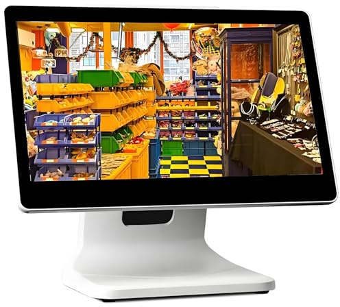 ByBoDi Caisse enregistreuse Intelligente à écran Tactile, écran LCD 15,6 Pouces, 4 Go de RAM, 64 Go de SSD, Windows 10 Pro, processeur N2930, pour la Vente au détail Singlescreen