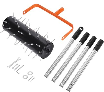 Yabauuop Aireador de jardín | Escarificador manual giratorio, aireador para aflojar el suelo - Para césped, césped, jardín, suelo, paisajismo al aire libre, campo y parque
