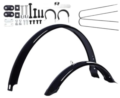 PSNKLMM Set di parafanghi Anteriori e Posteriori for Bicicletta, for Pneumatici da 26 Pollici, Parti Ricambio