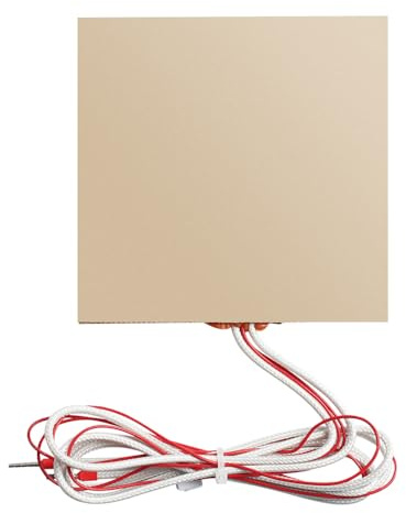 Marhynchus Coussin Chauffant en Silicone pour Imprimante 3D, Tapis Chauffant 24 V 75 W 100 X 100 Mm avec Dos Adhésif Puissant, conductivité Thermique Rapide et Uniforme, Compatible avec