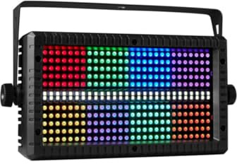 Stroboscopio LED RGB Mni da 60 W 3 in 1, 8 partizioni + Bianco 8000 K, 4 partizioni, DMX, super luminoso, for DJ, lavaggio, bar, strobo, effetti di illuminazione da palco