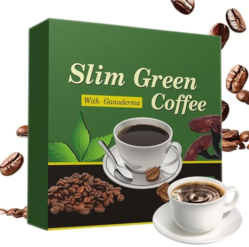 18 Buste Slim Green Coffee | Supplemento Al Caffè | Caffè Nutrizionali | Stile Di Birra Istantanea Aromatica | Miscela Di Bevande Per La Colazione Per Una Preparazione Rapida Della Routine Mattutina