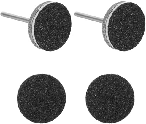 WEKADRIN Punte per Trapano Unghie a Disco Piatto con Dischi Abrasivi Sostituibili Set da 2 Punte per Manicure Russa Accessori Professionali per Cura Unghie e Cuticole Compatibili con