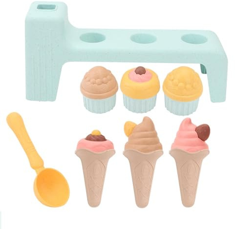 Générique De Plage pour, Ensemble De Seaux À Crème Glacée, ABS, De Bac À Sable De Château, Moules De Jeu en Plein Air, Kit De Pelle À Truelle, pour S'amuser sur L'aire De Jeux, pour Jouer