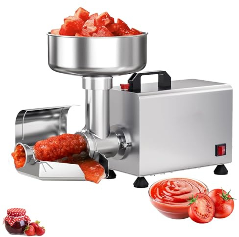 Colino elettrico per pomodoro, 0,6 HP, per salse, in acciaio inox 304, per salsa di pomodoro, mirtillo, fragola