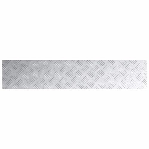 ATOMSTACK MAKER 4 peldaños de escalera de aluminio antideslizante (100 x 20 cm), plateados, para interiores y exteriores, modernos, duraderos y fáciles de limpiar, para casa, oficina, jardín