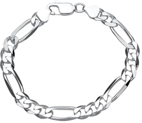 JEWLIX 925 Silberarmband: Figaroarmband 8mm breit FA0080