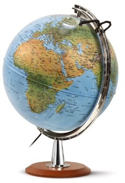Jpc créations Globe terrestre 40 cm Bleu