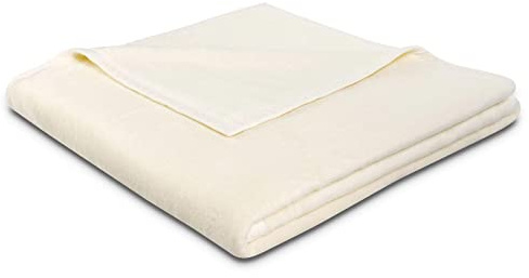 Biederlack Wohn- und Kuscheldecke, 86 % Polyacryl (Dralon), Veloursband-Einfassung, 150 x 200 cm, Natur, Thermosoft, 629074