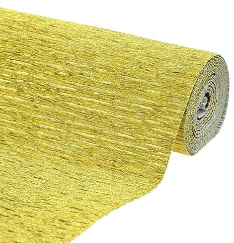 deko-ideen24.de Floristenkrepp - Gold 50 x 250 cm, 1 Rolle