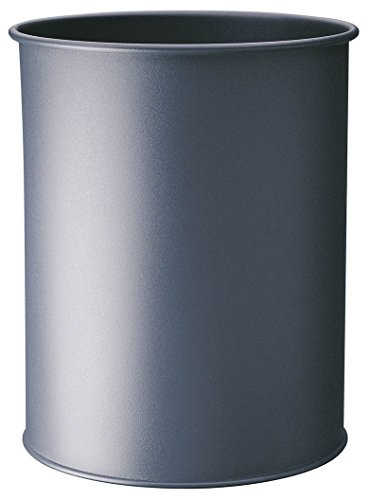 Durable 330158 Papperskorg Metall 15L, träkol