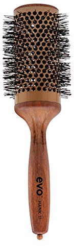 Evo hank ceramic radial brush 35mm I Keramik Stylingbürste für schnelles und einfaches föhnen I Haarbürste Frauen, Damen und Herren I aus zertifiziertem Holz hergestellt