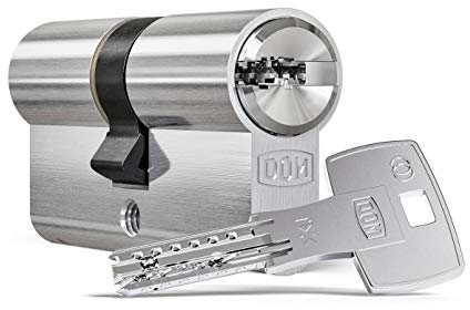 DOM ix Twido Doppelzylinder 40/60 | Schließzylinder Zylinder | Bohrschutz Anti-Bumping Picking-Schutz Kopierschutz | Not-und Gefahrenfunktion | Patentschutz | Sicherungskarte & 5 Schlüssel | Modular