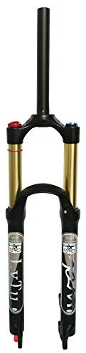 LvTu Fahrrad Luft Feder Vorderrad Gabel MTB 26 27,5 29 Zoll 140mm Federweg 9mm QR Magnesiumlegierung LVTU-140L-QR-9x100 Mountainbike Gabel (Color : Straight Manual Lockout, Size : 29 inch)
