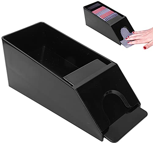 Brrnoo Manueller Spielkartenmischer, Spielbrettspielwerkzeug, Kartenmischmaschine Poker Mischmaschine Spieltisch Tragbarer Pokerkartenspender Mischender Dealer Hält 1-6 Decks