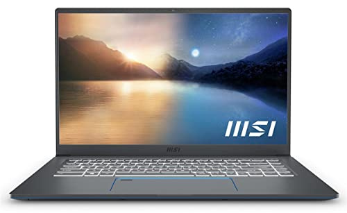 MSI Prestige 15 Slim and Performance Laptop: 15.6 FHD 1080p, Intel Core i7-1195G7, NVIDIA GeForce GTX 1650, 16GB, 1TB SSD, Thunderbolt, WiFi 6E, Win10PRO, Carbon Grey (A11SC-044)