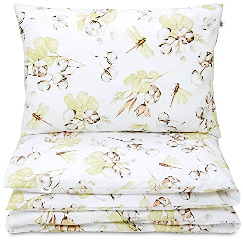 Pepi - Baby Bettwäsche Set - 120x90 cm Kinderbettdecke und Kissen 60×40 cm - Bettwäsche Baby aus Baumwolle 100% - Anti Allergisch Baby Bettdecke und Kissen - Boho Dreams