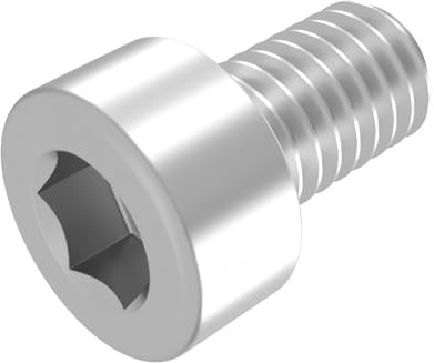 SECCARO Tornillo cilíndrico M10 x 16 mm, acero inoxidable V2A, VA A2, DIN 912/ISO 4762, hexágono interior, rosca completa, 20 unidades