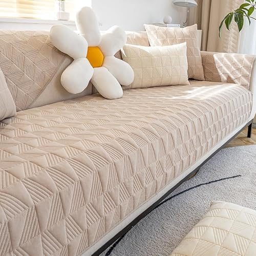 WYJHNLBEDC Sofa/Couch überzug/überwurf/überwurfdecke, Bequeme Baumwolle Sofabezug für Sofa L Form/U Form/Ecksofa 3/2/1 Sitzer, Sofaschutz Hund Kratzschutz Katze