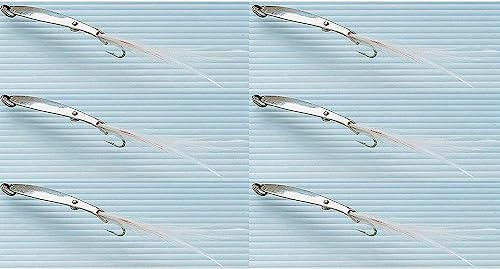 Esca Artificiale Pesca Unghietta Piuma Mare Traina Cucchiaino Spigola Serra Cm. 6,5