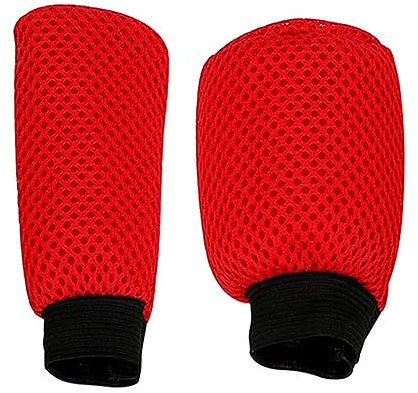 Woetwoat Cubierta de cambio de marchas manual de coche perilla funda antipolvo tela transpirable funda de freno de mano,Funda de freno de mano (Red)