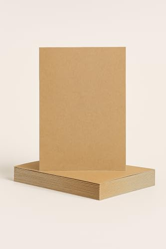 Brauner Kraftkarton, A5, 260 g/m², 25 Stück