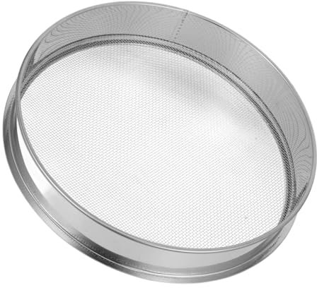 Milisten Cedazo De Suelo De Acero Inoxidable para Jardinería, Colador De Tierra y Compost 30 Cm Diámetro, Malla 2 Mm, Resistente y Práctico para Jardín y Cultivo Vegetal