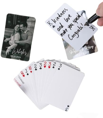 LongGenius Personalisierte Spielkarten mit personalisierten Fotos und Druck herzerwärmende Hochzeitsgeschenke, Weihnachtsfreudenschöpfer und einzigartige Zeichen der Zuneigung und Freundschaft