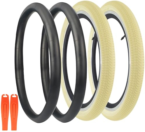 WEEROCK 20 Zoll Fahrradreifen 20 x 2,125 mit Schläuchen, Faltbarer Ersatzreifen, 2er-Pack Fahrradreifen für BMX, MTB, Kinderfahrrad, Dreirad, Cruiser Fahrrad