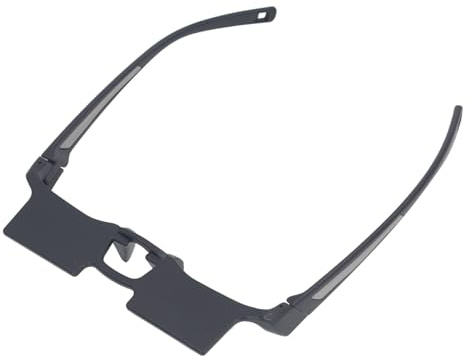 Denash Lazy Glasses, 90° Winkelprisma Horizontale Lesebrille mit Reinigungstuch und Aufbewahrungstasche, Lazy Reader Glasses Prismenbrille Zum Lesen Im Bett