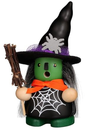 Christian Ulbricht Räuchermännchen Halloween Hexe - 13 cm