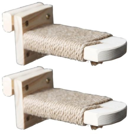 Wandmontiertes Katzen-Kletterregal, Holzstufe, Treppe, Sisal, Kratzplattform, Haustier-Springbaum, Leiter, Käfig, Kletterleiter, Sitzstange, Haustierbaum, Stufen im Inneren der Leiter