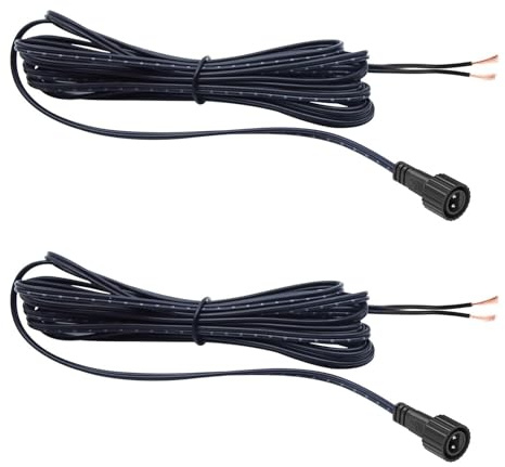 Leloco 2 cavi solari impermeabili IP44, 3 m, cavo di prolunga per pannelli solari, illuminazione da giardino, catene luminose e impianti PV