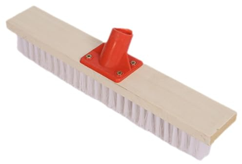 UTHCLO Spazzola Per Pavimenti a Setole Dure in Nylon, Manico Lungo Ergonomico, Per Pulizia Terrazza, Patio e Bagni Esterni, Resistente e Versatile Per Superfici Dure e Tappeti, Uso Giardino e Outdoor