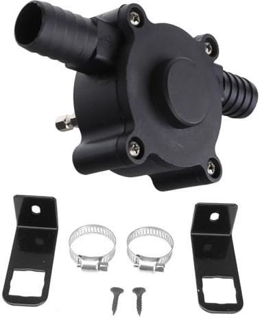 LIFKOME Pompe Électrique Auto-amorçante Compacte pour Transfert Eau et Huile Accessoire Pompe pour Perceuse sans Fil Légère et Portable Résistance à Usure Facile à Installer
