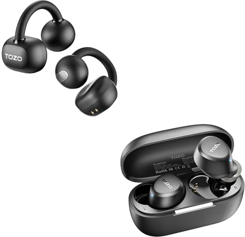 TOZO A1 Bluetooth 5.3 Wireless Earbuds OpenEarRing Open Ear Headphones