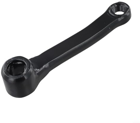TDCuizent 127mm Exercise Bike Crank Arm Set Iron Square Hole Left and Right Replacement Pedal Cranks Indoor Stationary Cycling Machine Parts for Most Home Fitness Spin Bikes(left crank)