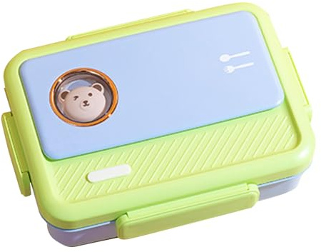 Scatola da pranzo per 304 in acciaio inossidabile 10,4 x 7,6 x 2,9 pollici | Scatola per il pranzo in acciaio inossidabile con scomparti, contenitore Lunc portatile in metallo, coperchio impermeabile