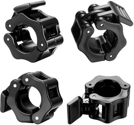 Zegnuem Hantelverschlüsse 30mm, Langhantel Clips Langhantel Hantel Schnellverschluss Hantel Verschluss Verriegelung Schnellverschlus für Barbell Workout Gewichtheben Training Schnellverschluss 4 Stück