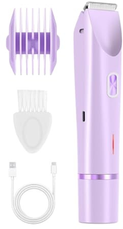 Zestivra elettrici da donna - Depilazione con due teste di rasatura - elettrici per donne per la rasatura 400 mAh,per la pelle pubica e le gambe la bellezza intimità