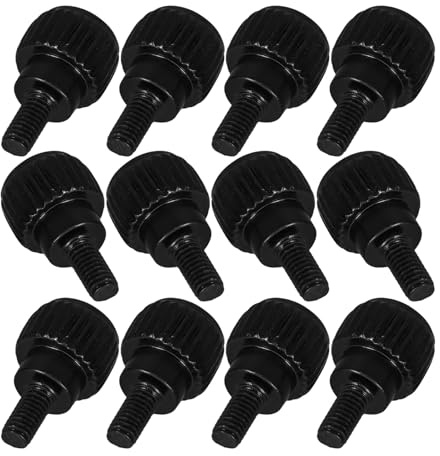 MUELODSIC 24 piezas Tornillos de Pulgar para PC Rosca Tornillos de Montaje para Caja de Ordenador Duraderos de Hierro para Reparación y Mantenimiento de Sistemas Informáticos