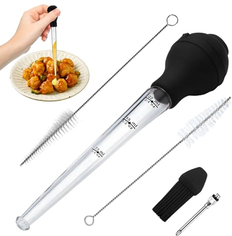 5PCS Turkey Baster, Basting Syringe, Turkey Baster for Aquarium for Cooking Tasks, Kitchen Use, and Fish Tank Maintenance with Durable Design and Easy Cleaning Accessories