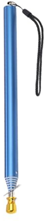 F Fityle Puntatore per Presentazione Asta portabandiera telescopica Portatile con Corda di Sospensione e Gambo Antiscivolo per Campeggio e Viaggi, Blu