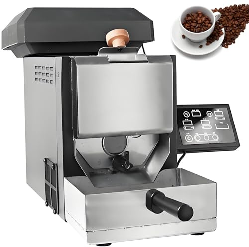 smafoseedding 2025 New Automatic Coffee Bean Roaster - Smokeless Electric Coffee Roaster Machine For Home/Commercial Use, With 9 Baking Curve, For Light/Medium/Dark Roasts,100-300g Capacity
