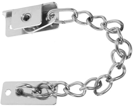 Healeved Serrure à Chaîne de Sécurité pour Fenêtre en Acier Inoxydable Réglable Chaîne Antivol sans Perçage Verrou de Porte Intérieure pour Maison Appartement et Chambre Protection