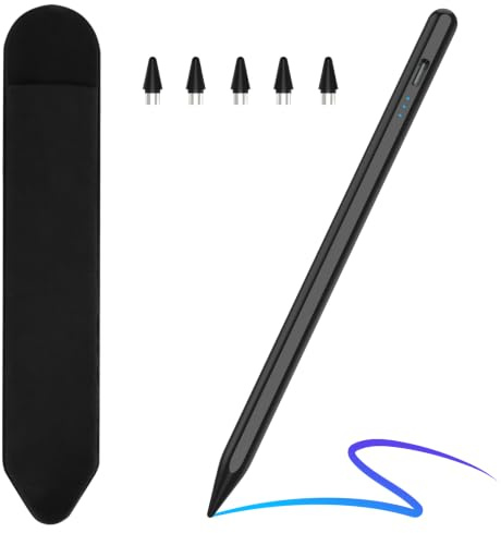 Penna Tablet, Universale Penna per Tablet Android, Penna Touch per Tablet | Compatibile con iPhone, Samsung, Huawei, Lenovo e Xiaomi，Ricarica rapida in 15 minuti, dotato di sensibilità all'inclinazione